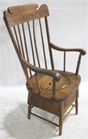 Antique Potty Chair - 42" x 21" x 18"