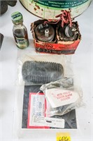 Vintage Car Parts Including Break Pedal Rubber Pad