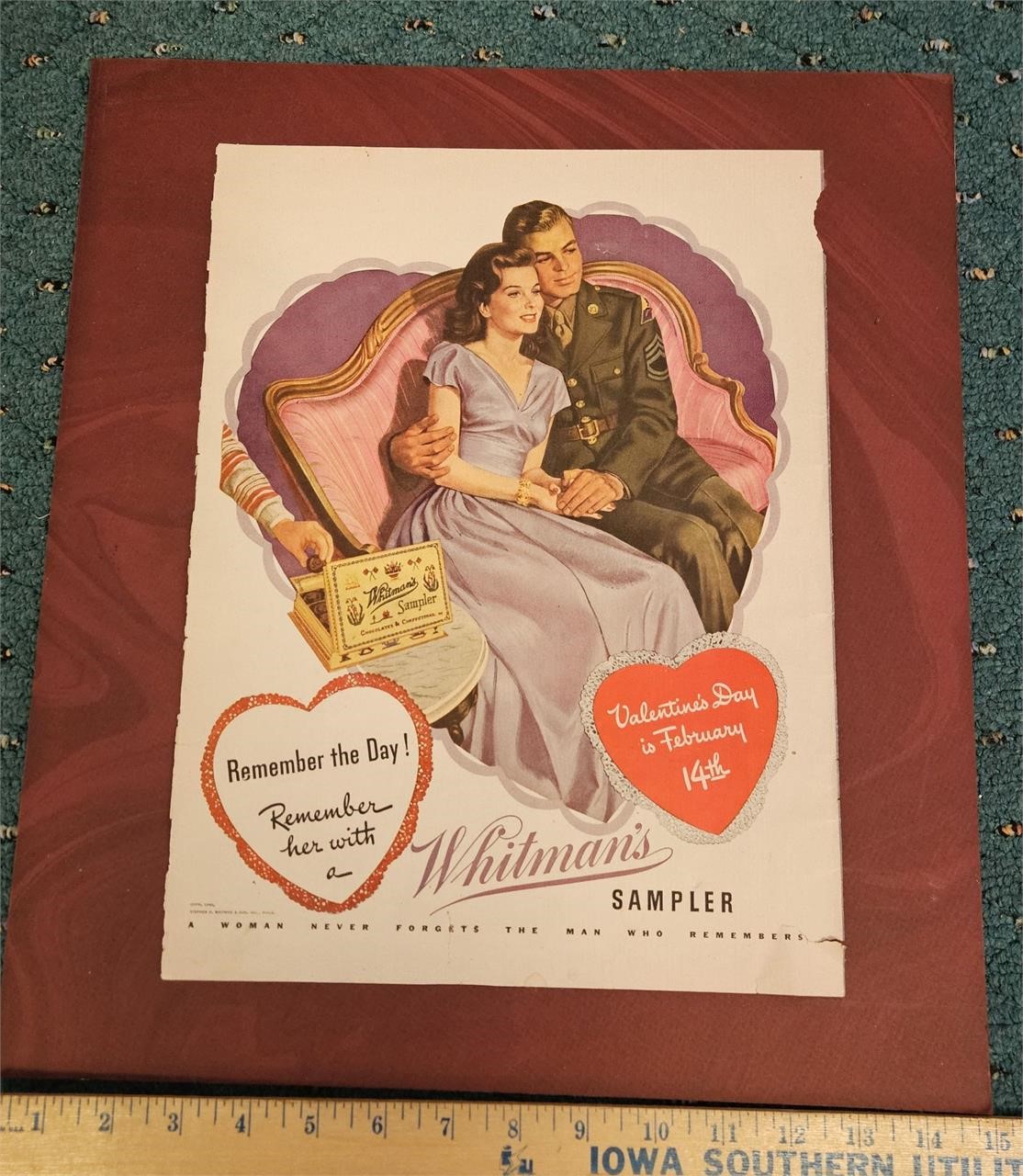 Whitman's Chocolates Sampler Advertisement