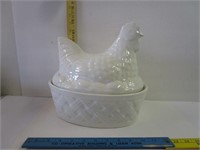 Large Ceramic Hen on a Nest