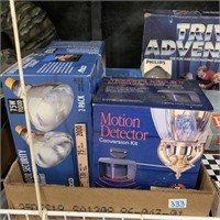 light bulbs, motion detector conversion kit