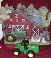 John Deere tractor light & John Deere tractor toy