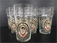 Eight vintage Killians bar pub beer glasses