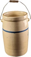 Vintage Ceramic 4 Gallon Butter Churn