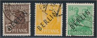 GERMANY BERLIN #9N6, #9N10 & #9N16 USED FINE-VF