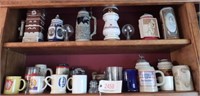 (29) Collectable  beer steins, mugs & glasses