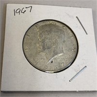1967 SILVER KENNEDY Half Dollar in Case
