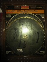 Craftsman 12" x 80t / 44T Saw Blade Combo Pack