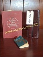 Various Dictionary's 
Includes New Webster &  Ame