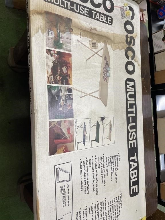 Costco folding table  24" x 48"" x 30"