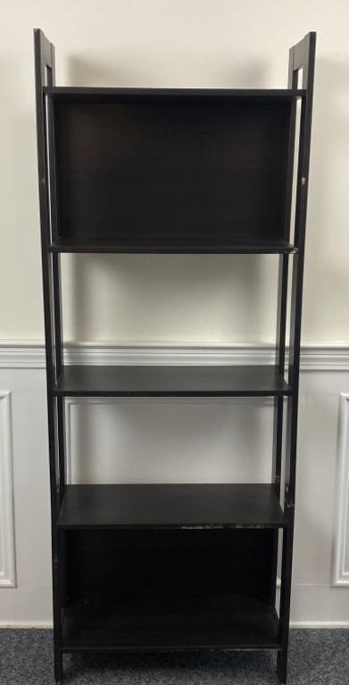 5 Tier Shelf 24”x 9 3/4”x 65”, pressed wood