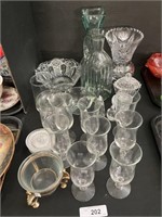 Large Pressed Glass Lot.