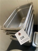 4 Rectangle stainless Steel broiler pans