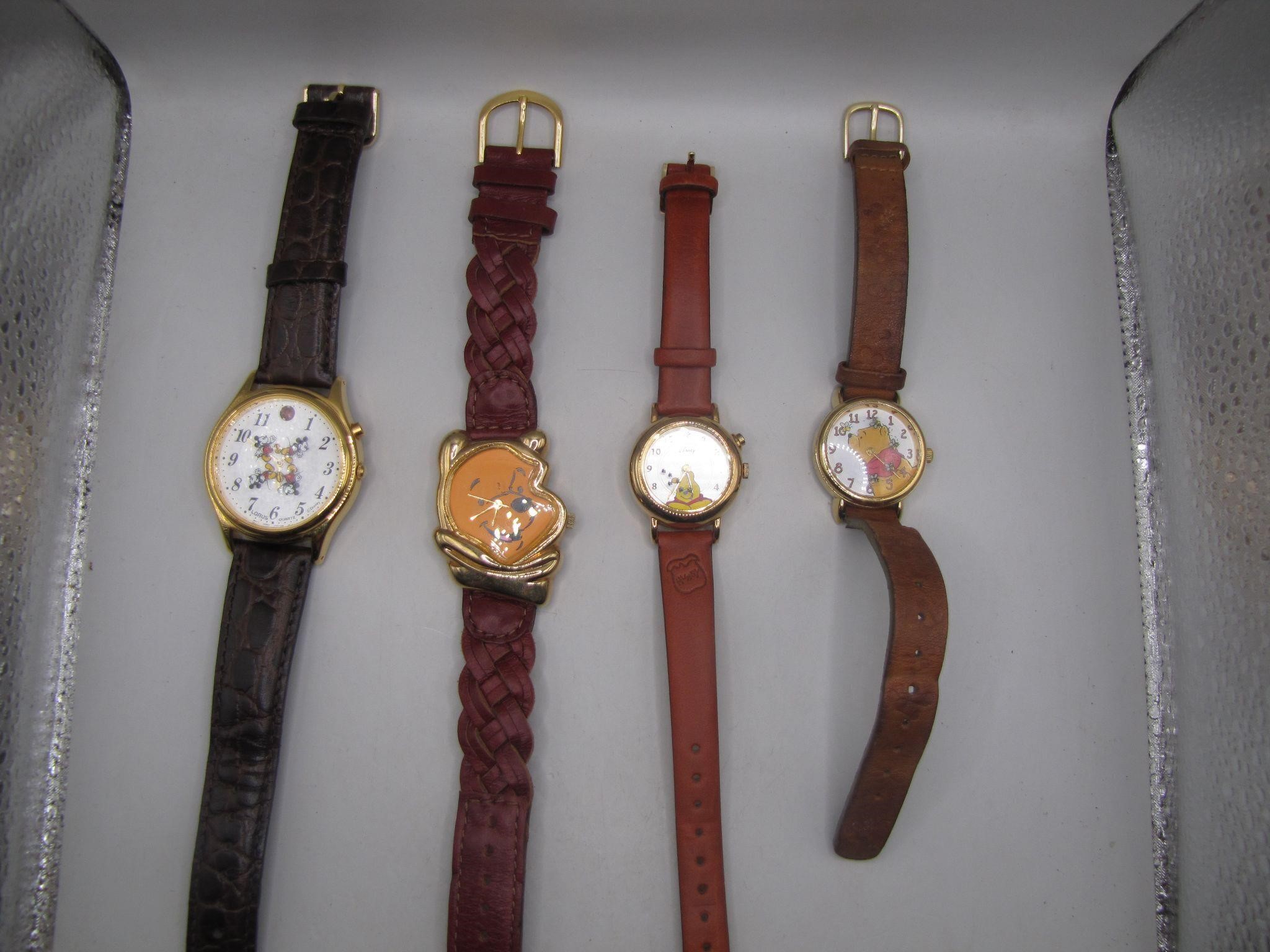 Lot of 4 Disney Themed Watches