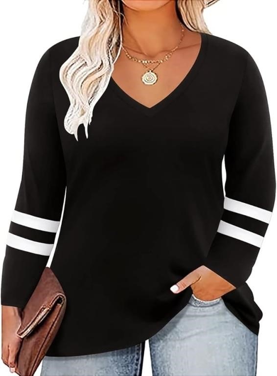 CARCOS Plus Size Tops for Women Twist Knotted Shir