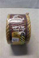 MANILA TWISTED ROPE - 3/8 INCH BY 50 FEET