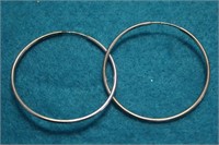 PRETTY STERLING SILVER HOOPS