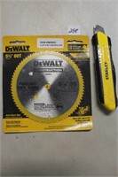 NEW DEWALT SAW BLADE & STANLEY BOX CUTTER