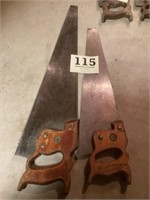 2saws signed Henry Disston & sons