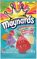 (4) "As Is" Maynards Tropical Swedish Berries, 185