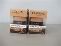 (2) L Oreal Paris Pure Sugar Scrub Resurface and