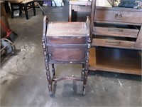 30" Tall Antique Sewing Stand