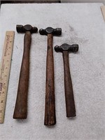 Group of ball peen hammers
