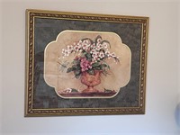 Framed floral print