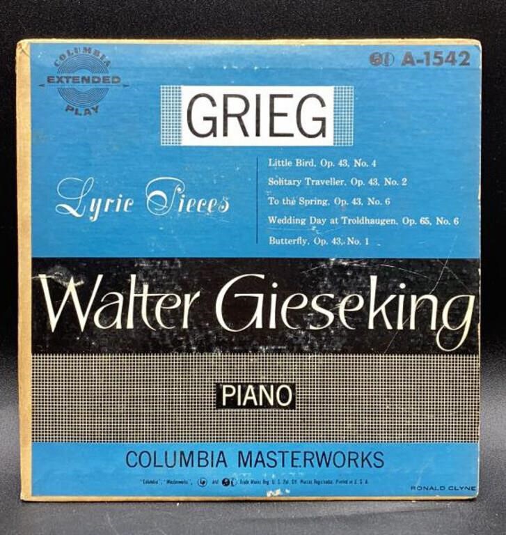 Walter Gieseking Record
Columbia Masterworks