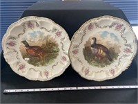 2 Bavaria Bird Plates