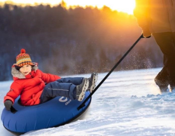 Retail$220 40in Inflatable Snow Sled