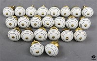 Ceramic & Brass Pull Knobs