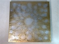 Gold & Silver Picture On Canvas, 24in Square