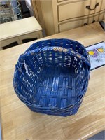 Vintage blue basket