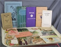 PAPER EPHEMERA LOT - BOOKLETS / TRADE CARDS +