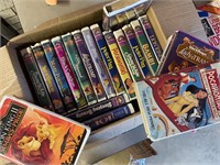 Box of 20 Disney VHS