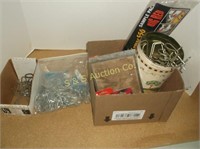 box of Misc.  pegboard hooks & more