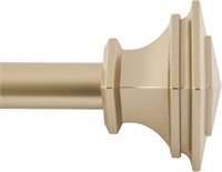 72-144 Gold Curtain Rod | Quick Easy No Tools