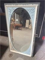 Framed, Painted Mirror 40x22"