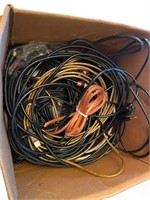 Assorted Audio Cords and Speaker Wire