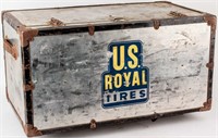 1940s US Royal Tires Advertising Sign Trunk Sales