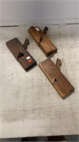 (3) Vintage Wood Planes