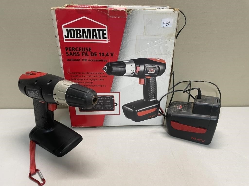JOBMATE CORDLESS DRILL WITH CHARGER