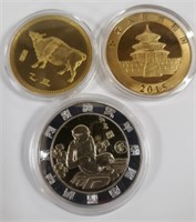 Lot of 3 Tokens- Zodiac, Olympic