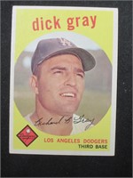 1959 TOPPS #244 DICK GRAY DODGERS VINTAGE