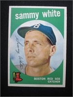 1959 TOPPS #486 SAMMY WHITE RED SOX