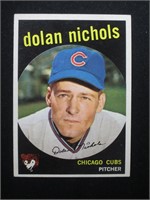 1959 TOPPS #362 DOLAN NICHOLS CHICAGO CUBS