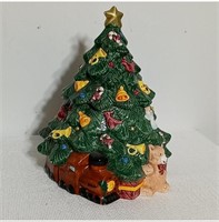 Vintage Christmas tree cookie jar