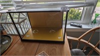 Glass table top display case