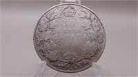 1917 Canadian Silver Half Dollar